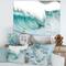 Designart - Massive Blue Waves Breaking Beach - Seashore Canvas Art Print